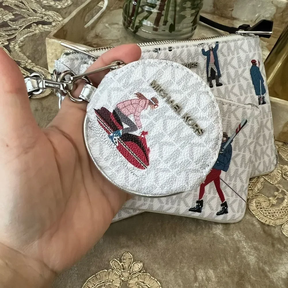 Michael Kors trio wristlet